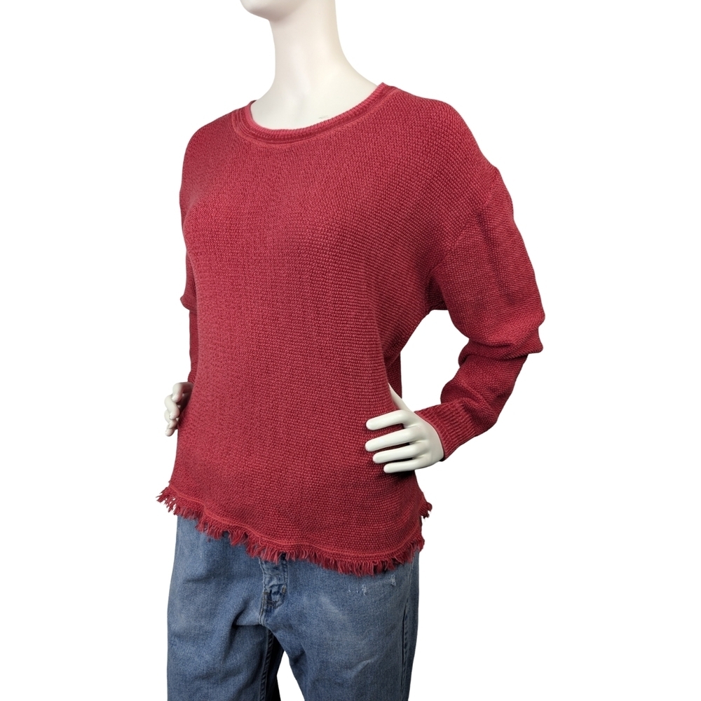 Parkhurst Made In Canada Cotton Top With Fringe, Womens Small